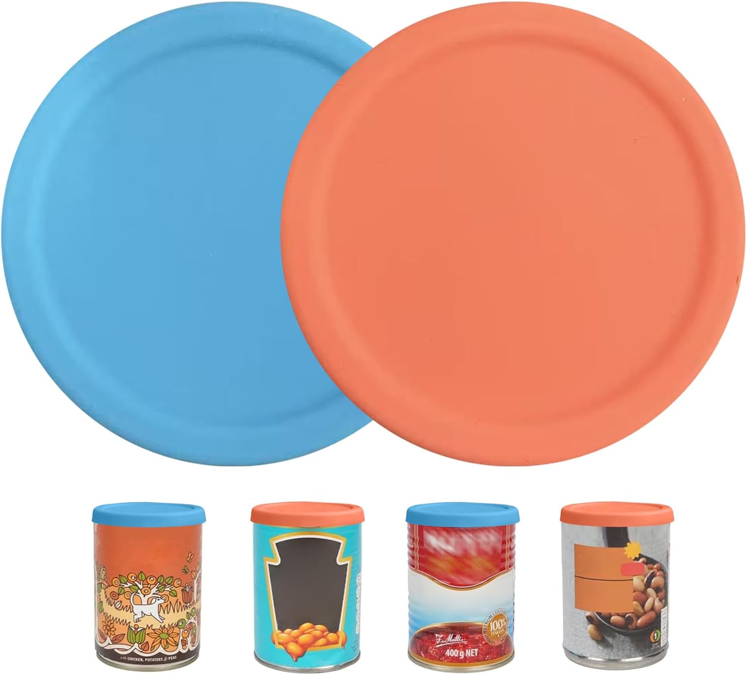 – Silicone Lids for Cans | Standard Size Fitting Jar Lids,Kitchen Food Can Cover,for Travel Camping Office Kitchen Dining Picnic Pantry Meal Prep Snack