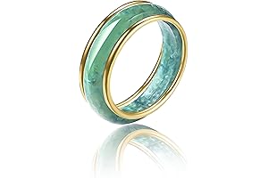 Jade Rings for Women Size 8: Authentic Jadeite Good Luck Wealth Healing Ring