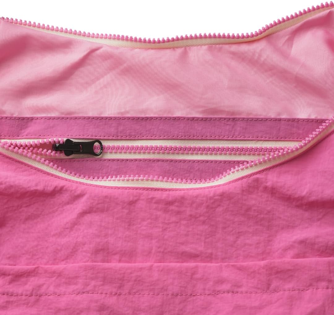 Thread Wallets Slouchy Bag for Women & Men - Crescent Sling Bag with Adjustable Strap and Zip Pocket, Unstructured & Foldable (Bubblegum, Large) - Image 5