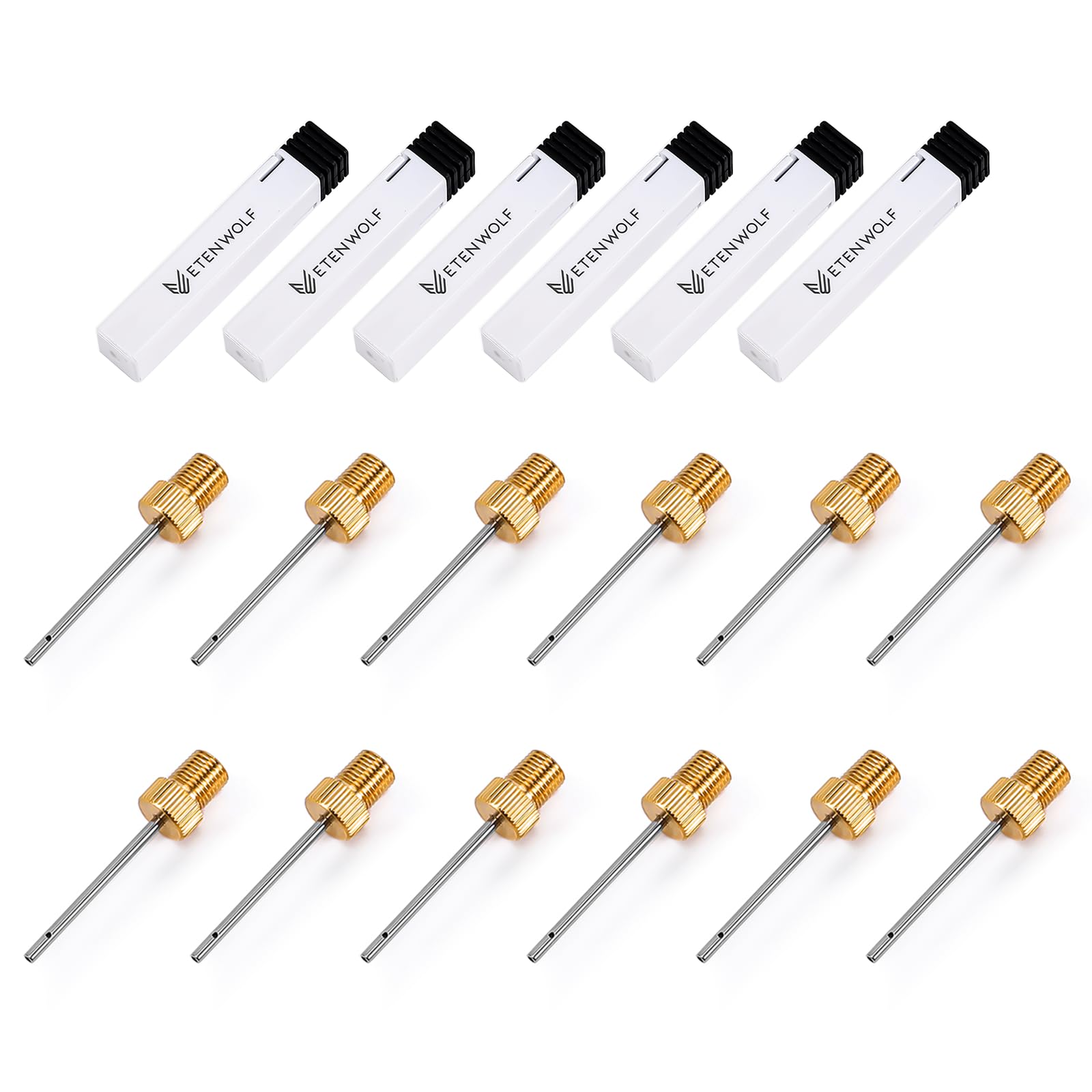 ETENWOLF Brass Ball Pump Needles with Storage Case, No Break Heavy Duty Air Pump Needles for Balls, Stainless Steel Body (12)-image-40