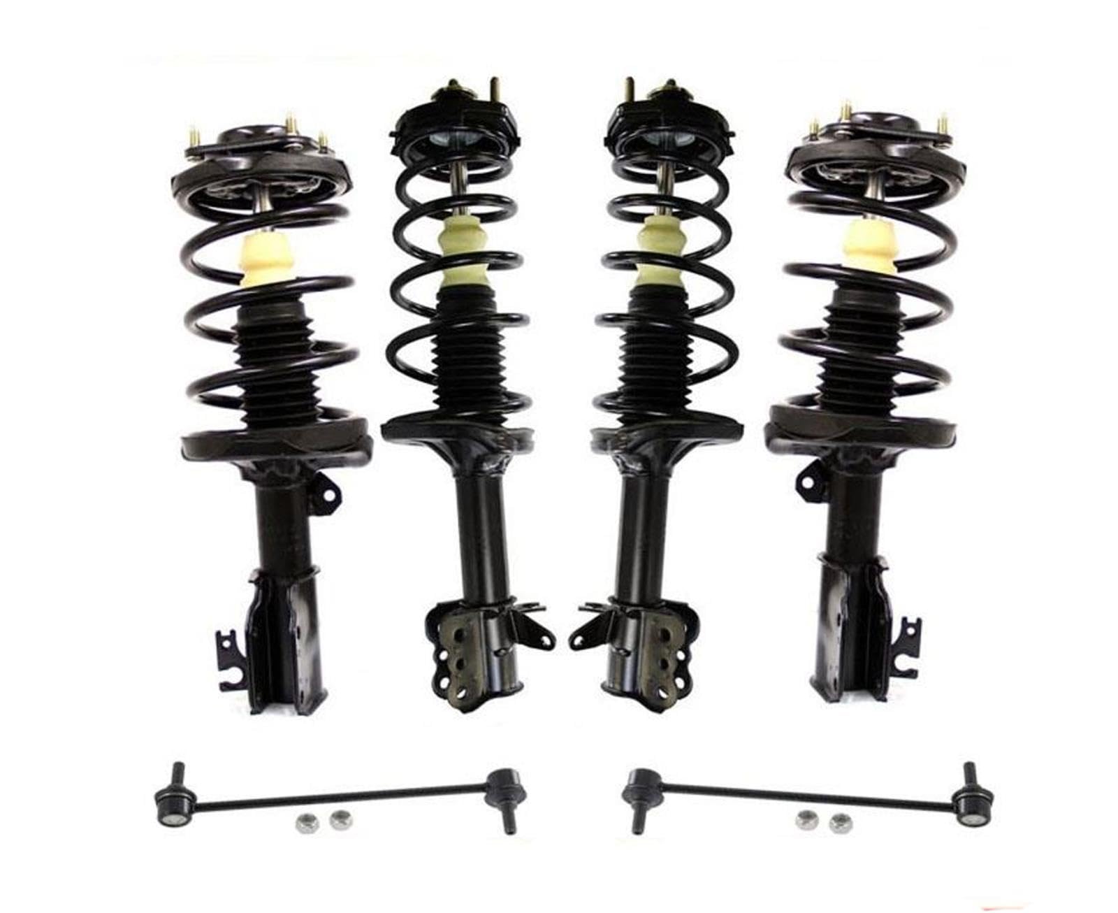 Front Pair Complete Strut & Coil Spring Kit for Mazda Protege Protege5 FWD