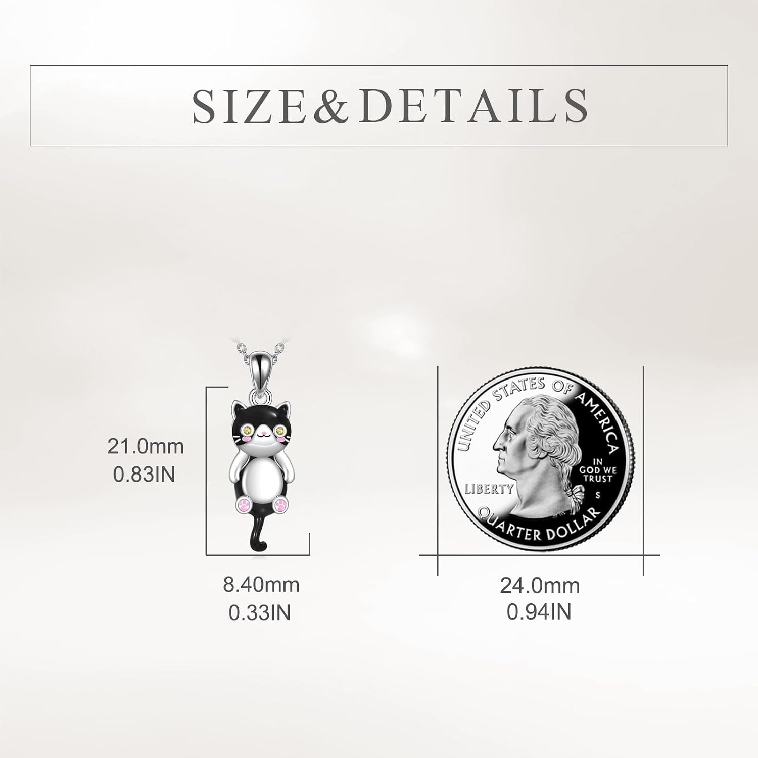 Cat Pendant Necklace for Women image 4