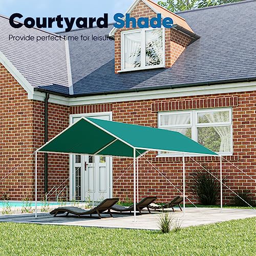 Quictent 10'X20' Heavy Duty Carport Car Canopy Car Shelter Canopy Outdoor Boat Shelter-Green #TOP7
