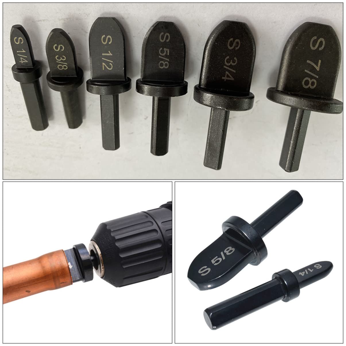 Sechskant Kupferrohr Gesenk Werkzeug Set - 11-tlg., Für Bördeln & Reparatur
