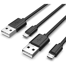 Superer 1.5 M 2 Pack Micro USB Charger Cable Fit for Sony PS4, Xbox One