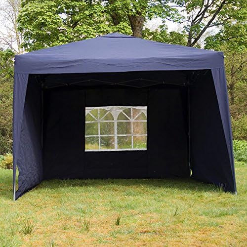 Ouse Valley GAZEBO 3m REPLACEMENT SIDE PANELS WALLS BLUE + WINDOW. 180g POLYESTER SET OF 3
