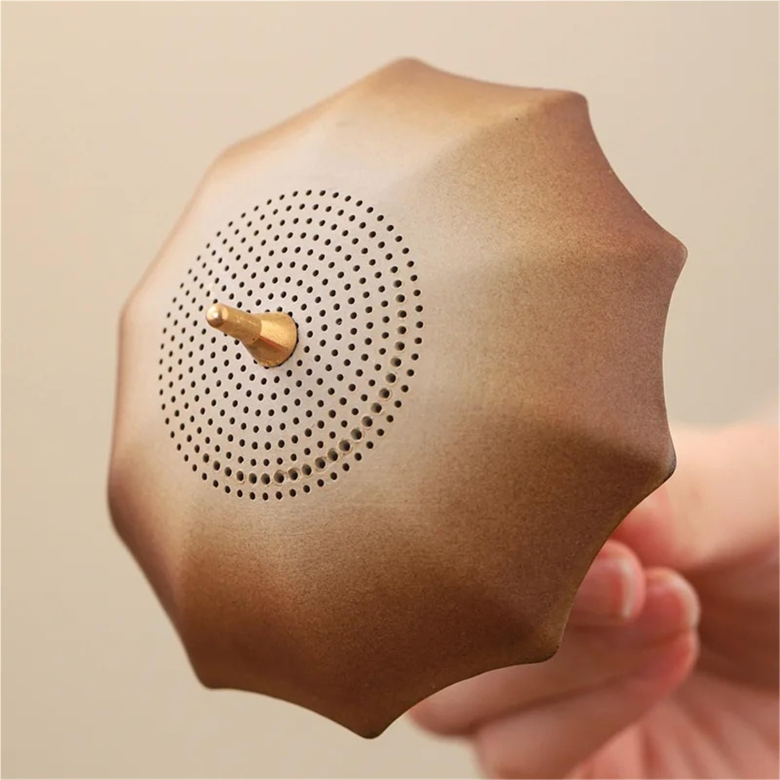 1 Uds colador de té cerámica con Infusor en forma paraguas, separador hojas, filtro, herramienta elaboración, mesa escritorio Para Reuniones Familiares Y Oficinas