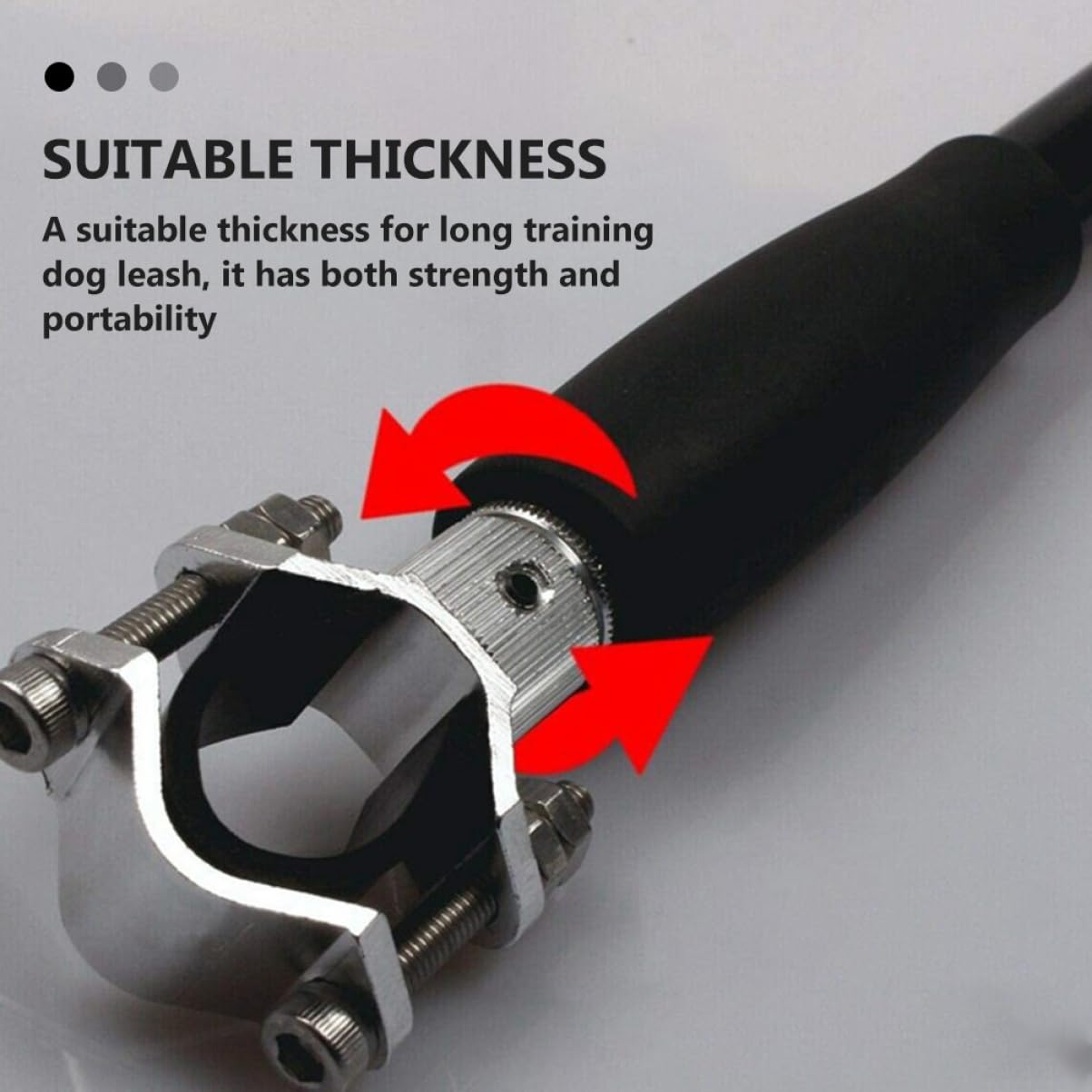 Laisse de Traction pour Chien Ajustable Corde Détachable en Acier et Nylon pour Promenade ou Vélo