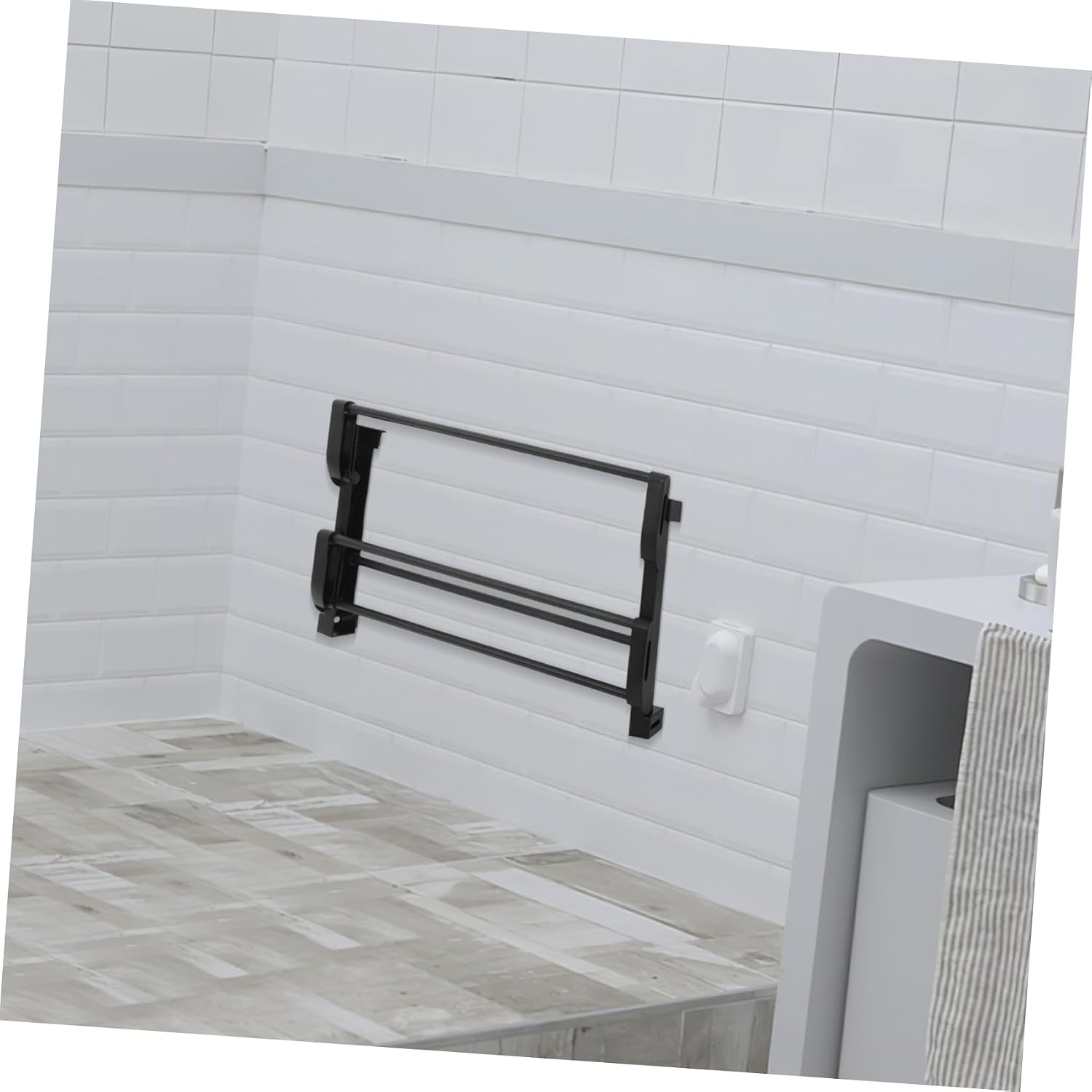 Foldable Wall-Mounted Shoe Rack Space-Saving Self-Adhesive Storage Organizer for Entryway No Drill Installation Design Efficient Shoe Holder