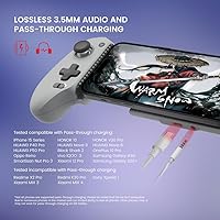 Vista 6 de GameSir G8 Galileo - Controlador móvil tipo C para Android y iPhone 15 Series (USB-C), Gamepad Plug and Play con joysticks efecto Hall/disparador