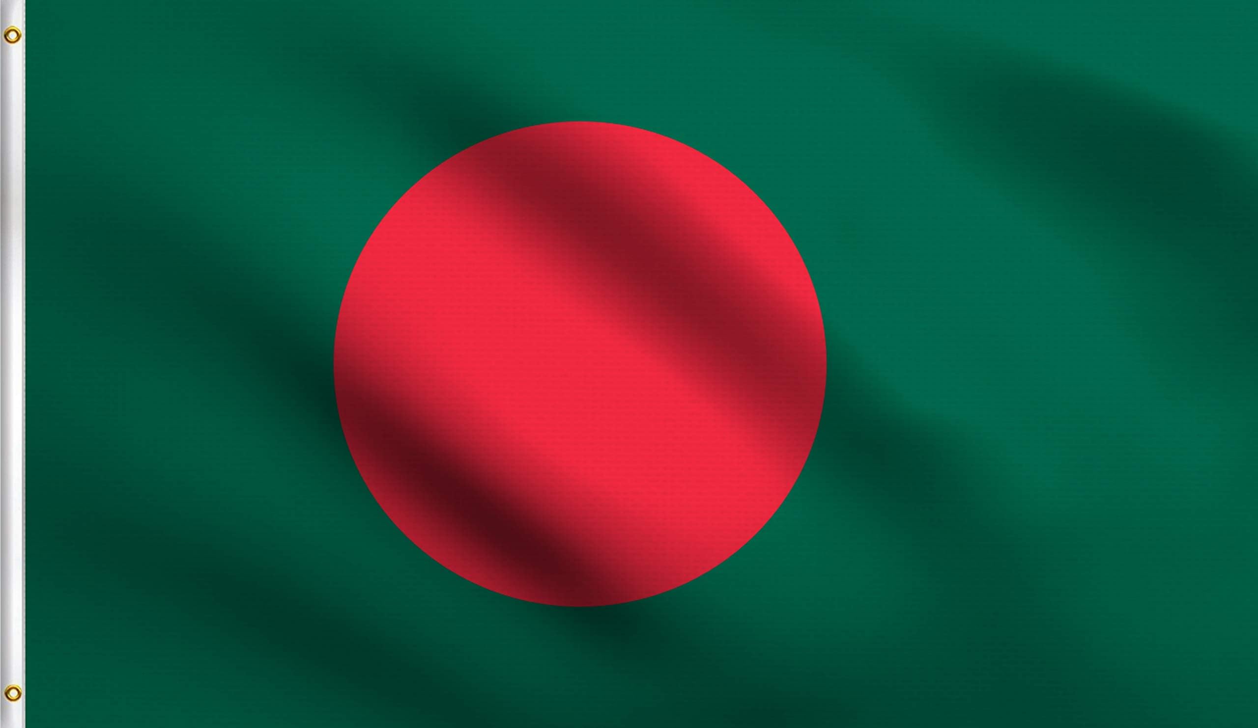 DMSE Bangladesh Flag 3X5Ft Foot 100% Polyester 100D Bangladeshi