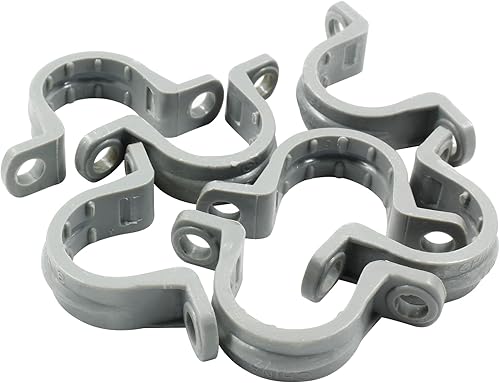 Miniatura 9 de 6 correas de tubo de PVC de 1-14 pulgadas, correas de plástico de dos agujeros, correa de conducto de plástico para tubos de PVC cables de conducto