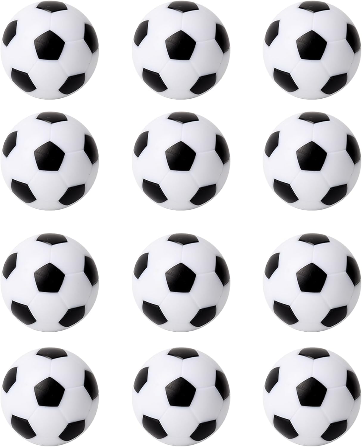 GSE Games & Sports Expert 6/12-Pack Foosball Table Replacement Balls, 36mm(1.42") Tabletop Soccer Football Balls for Foosball Table Accessories
