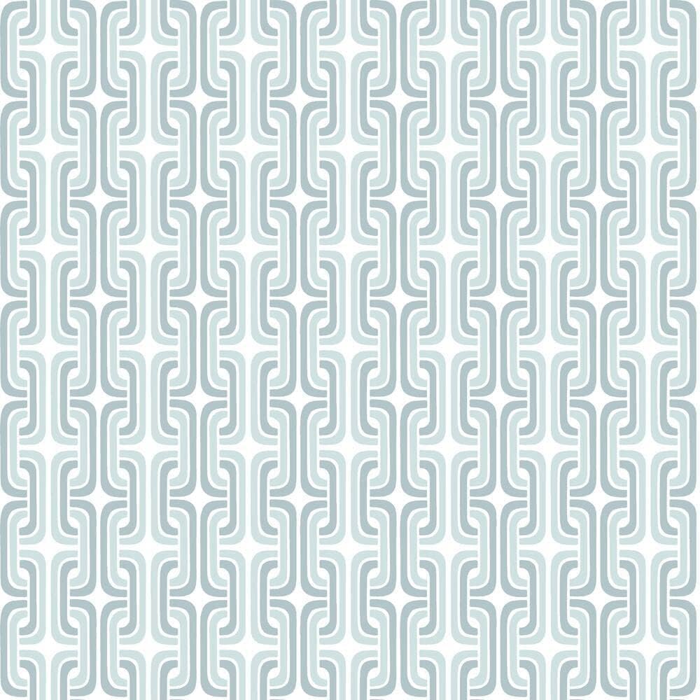 RoomMates RMK11335RL Light Blue Mod Lattice Peel and Stick Wallpaper