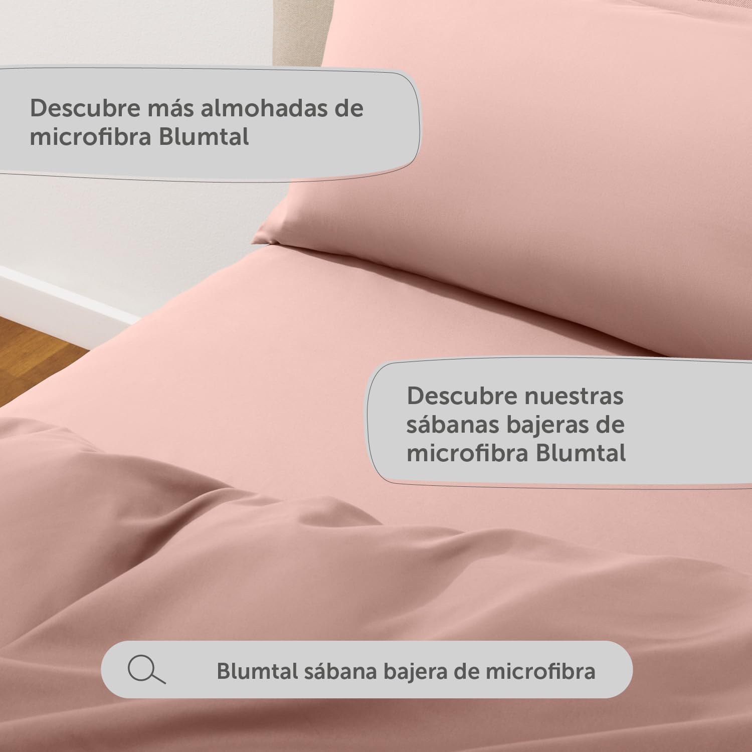 Blumtal Ropa de Cama de 200 x 220 cm y 2 Fundas de Almohada de 80 x 80 cm, Fundas nórdicas de Microfibra Transpirable, Juego de Funda nórdica Supersuave, Certificado Öko-Tex, 3 Piezas, Color Rosa