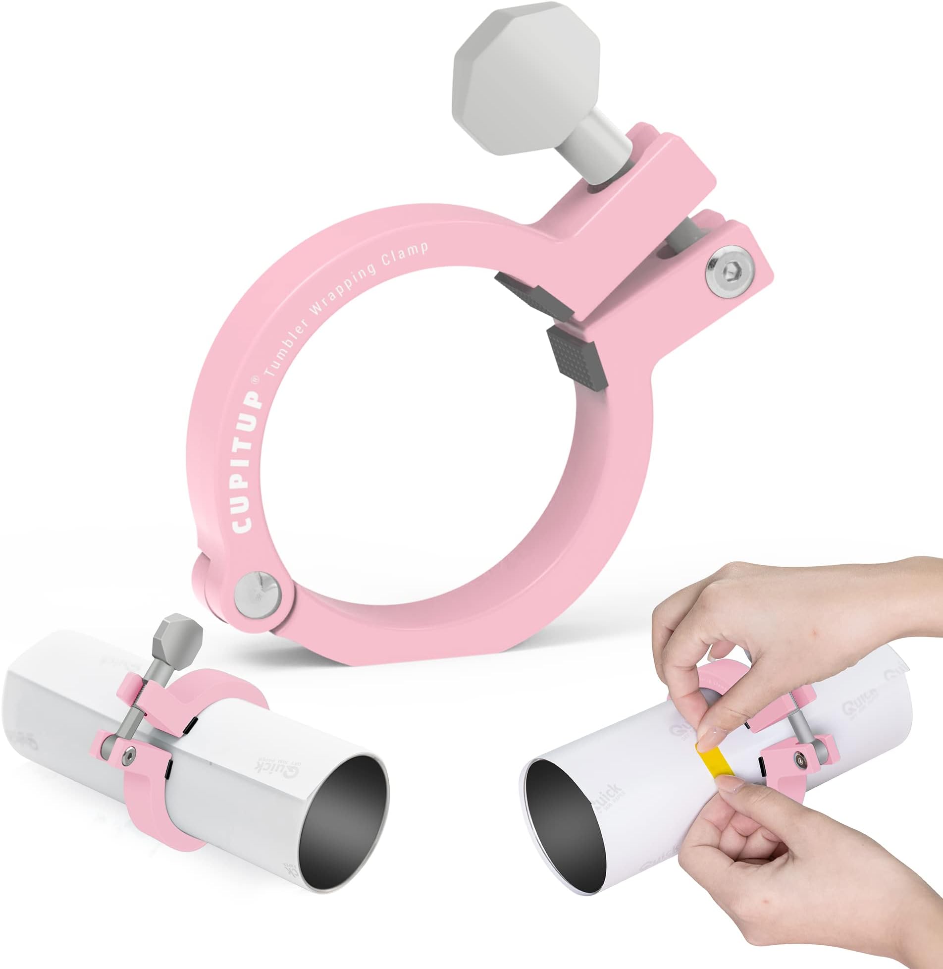CUPITUP Pinch Perfect Tumbler Clamp for Sublimation Tumbler 20oz Blank, Pinch Perfect Clamp 20oz Tumbler Sublimation Tool, Sublimation Tumbler Pinch Tool with Wing Nut Tightening