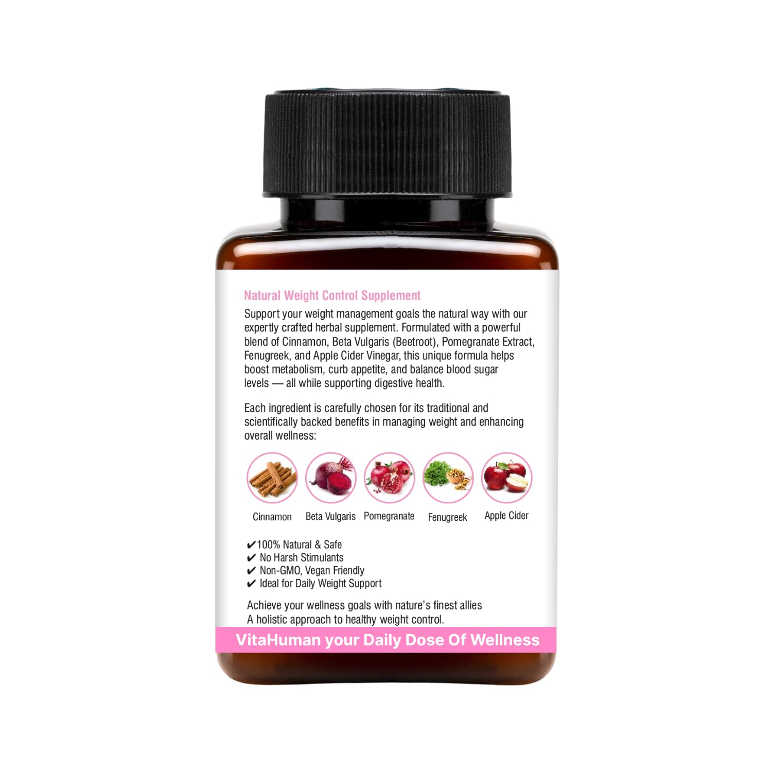 Buy Now Weight Control Capsules With Apple Cider Vinegar 500Mg, Pome...