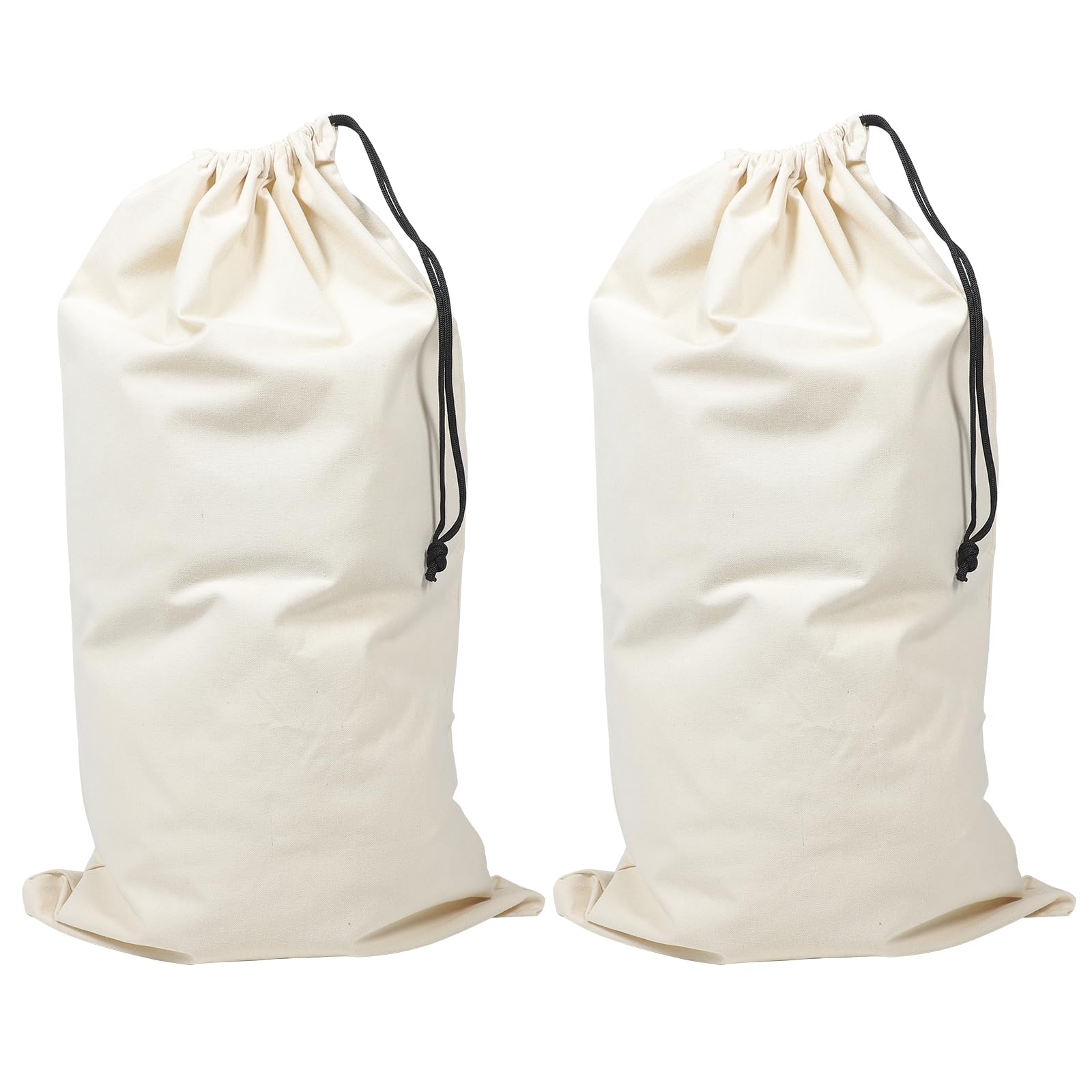 WOONEKY 2pezzi Borsa da Imballaggio in Tela Coulisse Grande Capacità per Organizzare Vestiti e Biancheria da Letto Stagionali Adatto per Casa Hotel e Dormitori