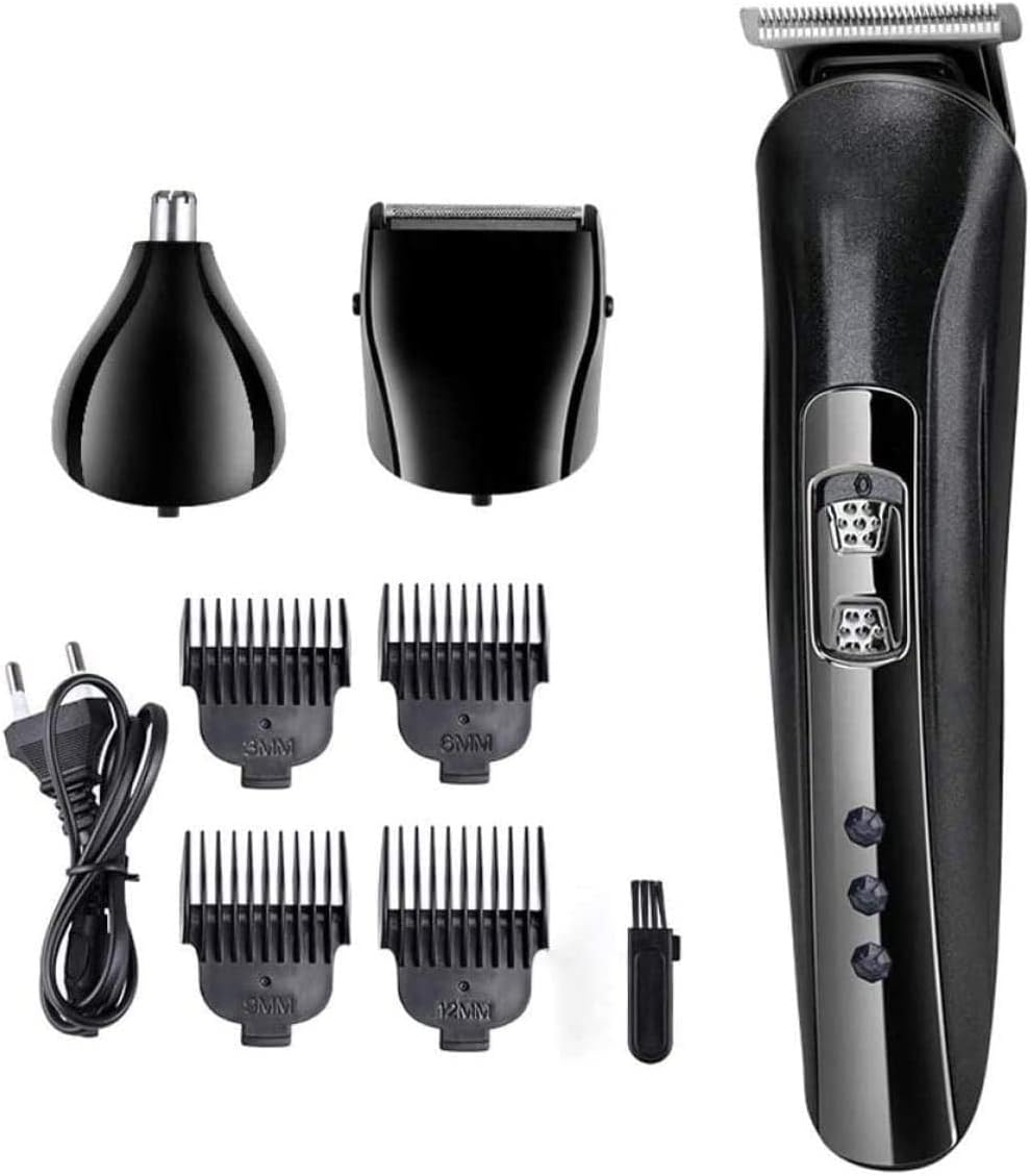 USB Rechargeable Clippers, Professional Hair Clippers, Multifunction Cordless Hair Trimmer with Adjustable Comb