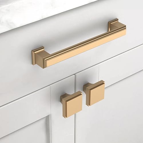 Vista 41 de Asidrama 10 Pack 7.5 Inch(192mm) Brushed Brass Cabinet pulls Kitchen Cabinet Handles, Cabinet Pulls Kitchen Cabinet Hardware for Cupboard Drawer