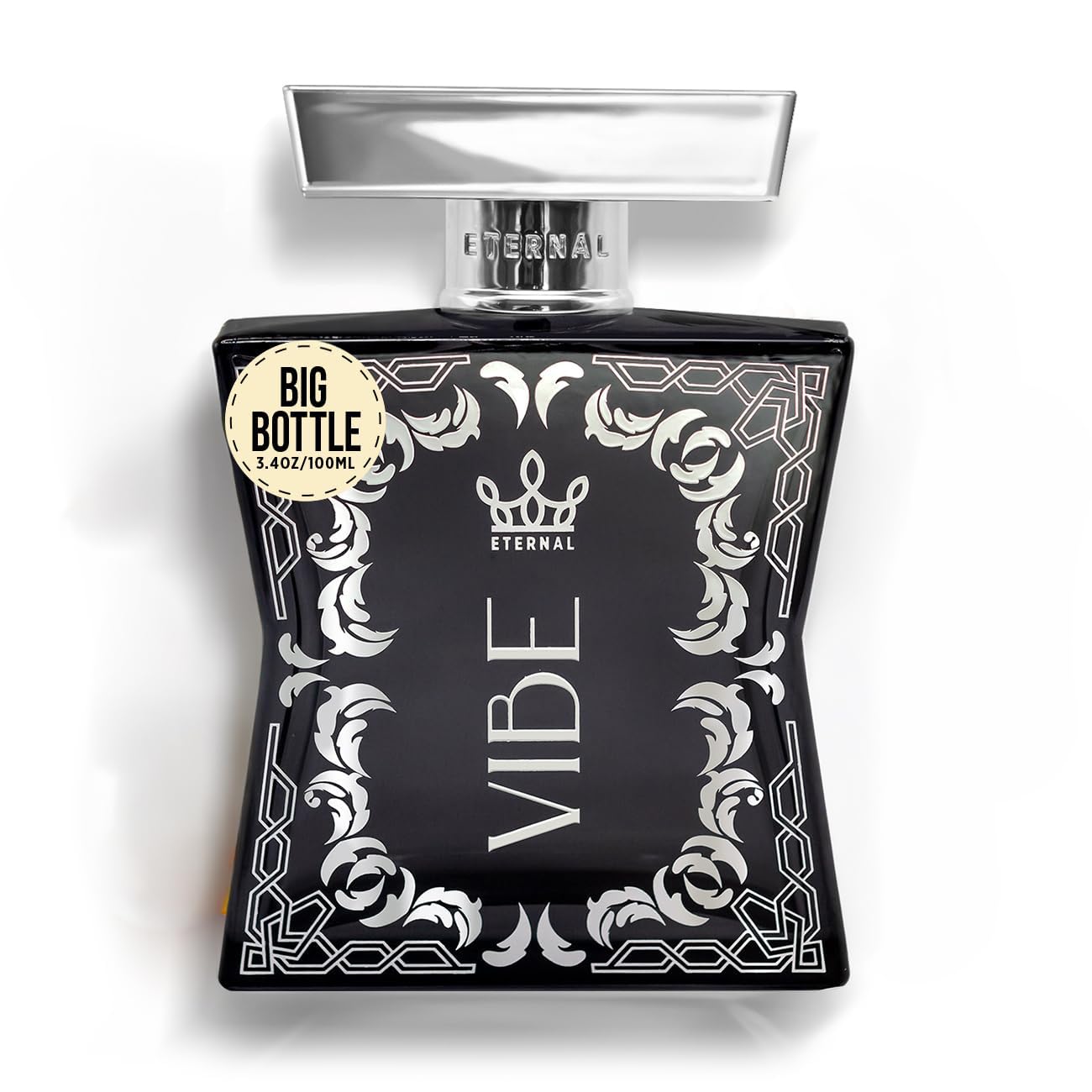 Eternal Fragrance - Eternal Vibe - Original Scent - 3.4 oz (100ml) - Eau De Parfum - Long-lasting - Vegan - Clean Ingredients - Cologne Spray for Men - 2000 sprays per bottle
