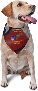 US Paratrooper - XVIII Airborne Corps Veteran Triangle Dog Bandana Scarf Accessories for Pet Bibs