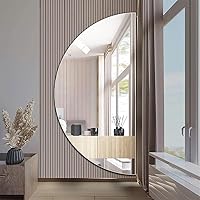 Vista 10 de NURCIX Espejo de baño LED inteligente para pared, espejo de tocador iluminado con luces y botón táctil inteligente para sala de estar, dormitorio