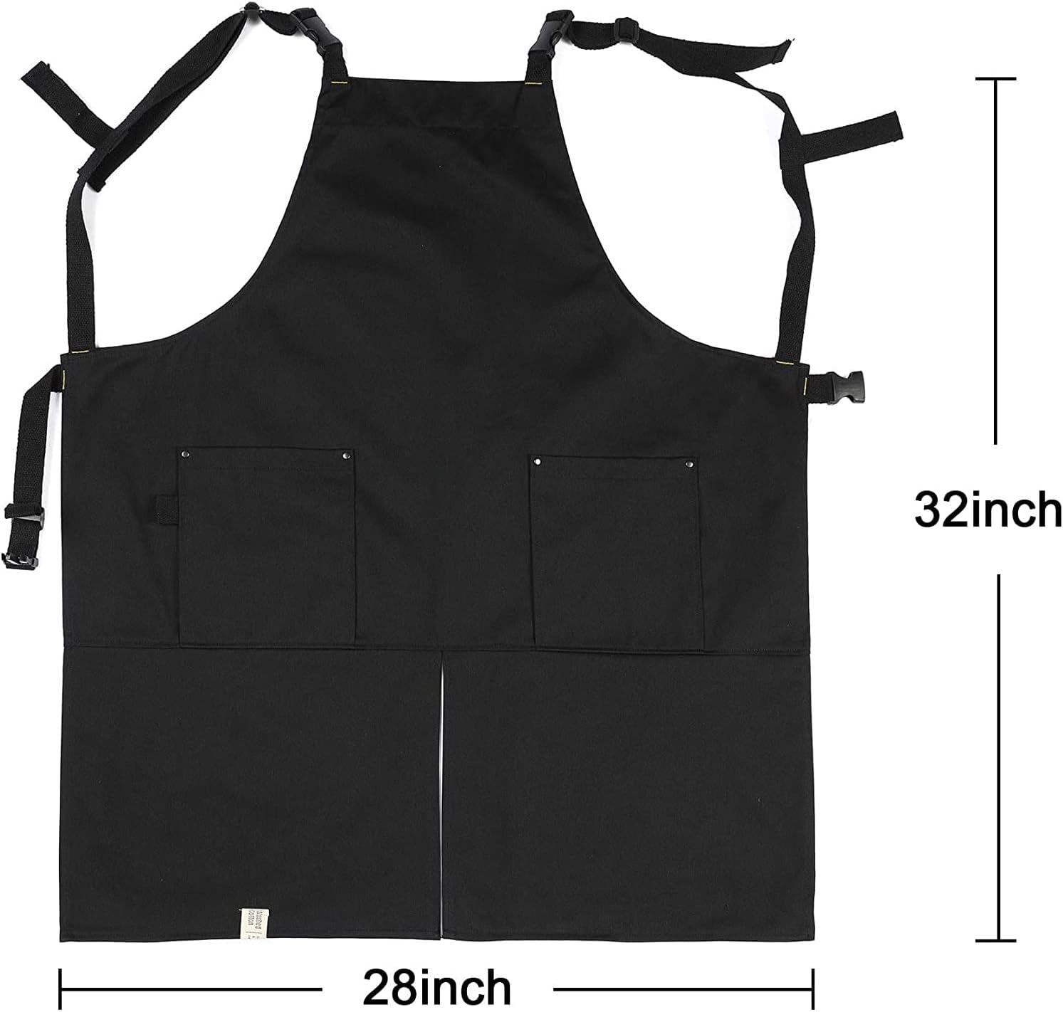 Cotton Adjustable Cooking Apron Soft Chef Baking BBQ Kitchen Grilling Painting Aprons