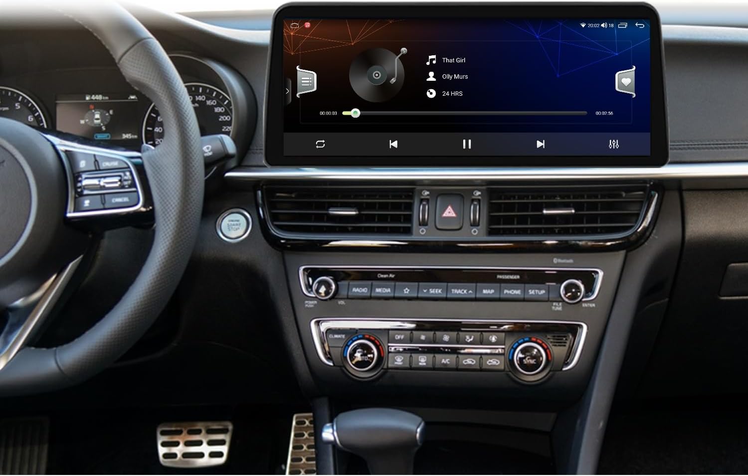 12.3" Android Car Stereo for Kia Optima 4 K5 2015-2020 Wireless Apple Carplay Android Auto Car Radio Bluetooth Head Unit QLED Touch Screen 1920x720 GPS (4-64GB Pro)