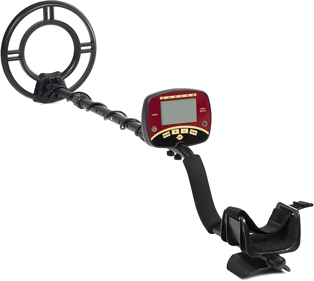 Maclean MCE996 Trapper wykrywacz metalu z wodoszczelną cewką wyszukiwania 240 mm i wyświetlaczem LCD, tryb DISC, urządzenie do wyszukiwania metalu, pinpoint, bezprzewodowe, zasilanie bateryjne (wykrywacz metalu)