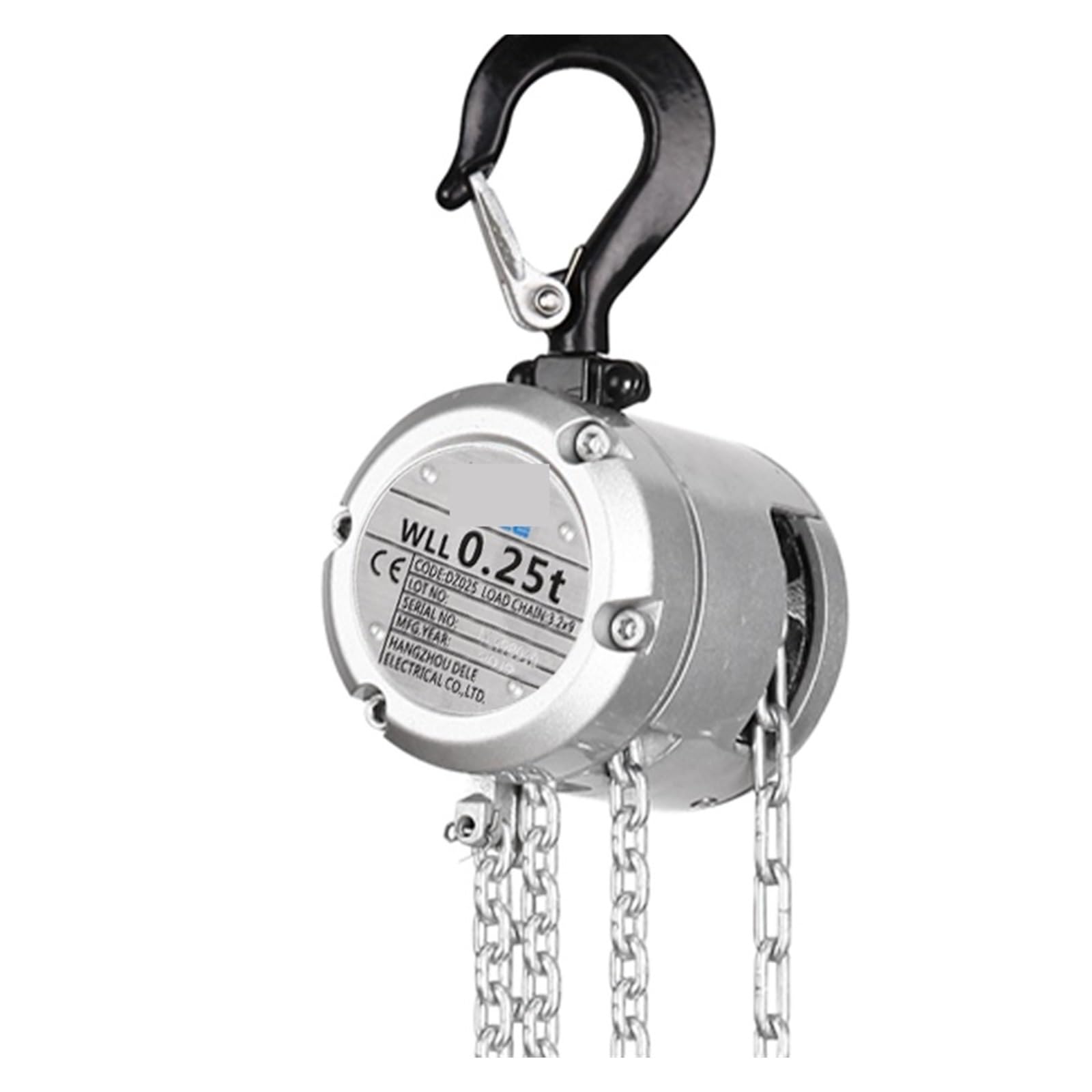 BHFPFZA Manual Chain Hoist 0.25T & 0.5T Capaci Lever Block Lift with Hook Installat 2.5m HeightHand Winch for Ga Worhop and Construct Use