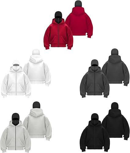 Sweat à Capuche Zippé Homme - Coupe Confortable, Coupe-vent, Avec Poches - Pour Sport, Quotidien Et Extérieur