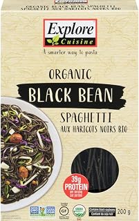 Explore Cuisine Organic Black Bean Spaghetti, 200g (Pack of 1)