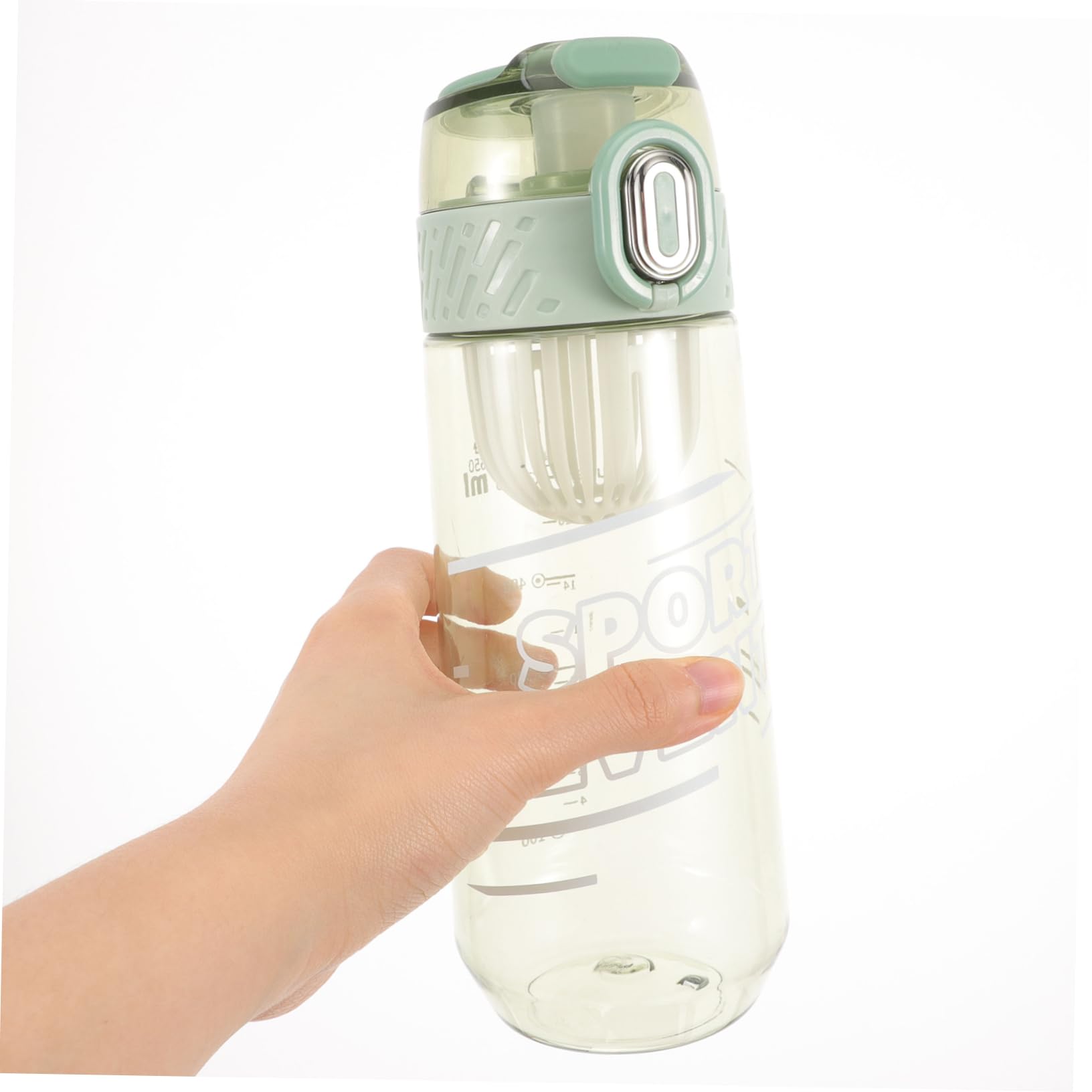 TOYANDONA Copa Deportiva Deporte Botellas De Agua Tazas Botella De Agua Transportador Botella De Vaso Botella Gigante Light Green Ordenador Personal Reutilizable