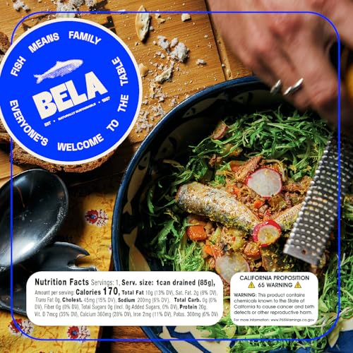 Image of BELA Wild Caught Portuguese Sardines - Lightly Smoked & Marinated in Extra Virgin Olive Oil | 4.25 Oz (Pack of 12) | All Natural, High Protein, Hand Selected, Sea Salted, & Omega 3 Rich