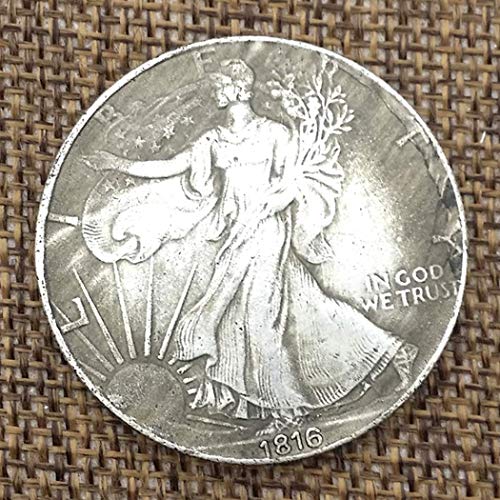 LKTingBax 1816 réplica de Moneda de un dólar de Morgan, colección de Monedas Antiguas, Gran Moneda Americana – USA Morgan Creative Funny Hobo Níquel Coin Making Life Easier