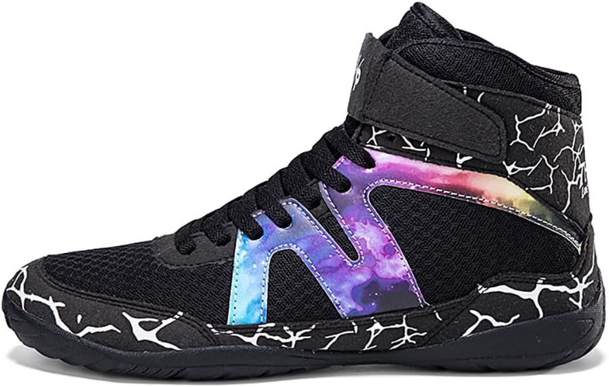 Men's Professional Boxing, Wrestling & MMA Shoes - Breathable, Ankle-Protected, Rebound & Non-Slip for Gym/Boxing Gym