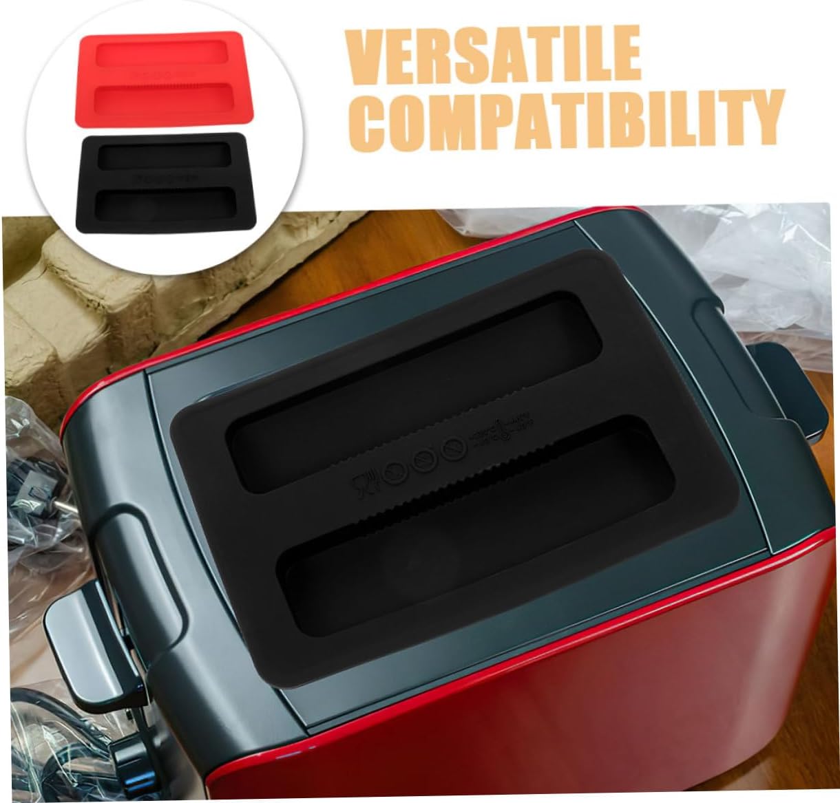 MAGICLULU 2pcs Bread Toaster Cover Oven Dust Cover Silicone Toaster Water Easy Clean Bread Machine Oven for Breakfast Maker