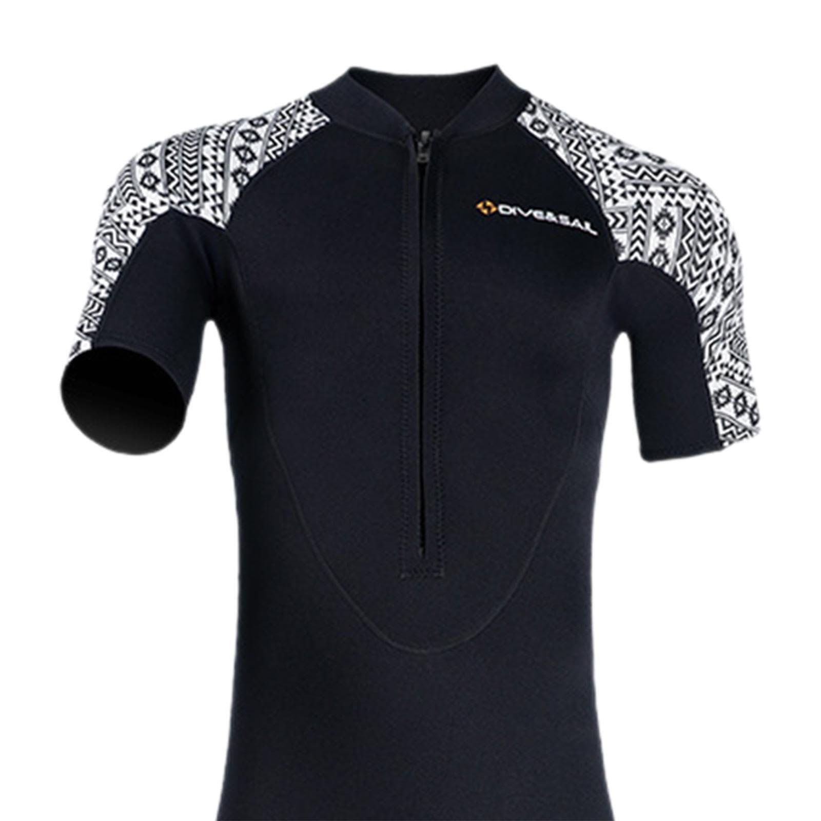Combinaison Shorty en néoprène 3 mm, idéale pour la plongée en Eau Froide, la Natation, la Natation, Le Surf et Bien Plus Fermeture éclair Frontale et Manches