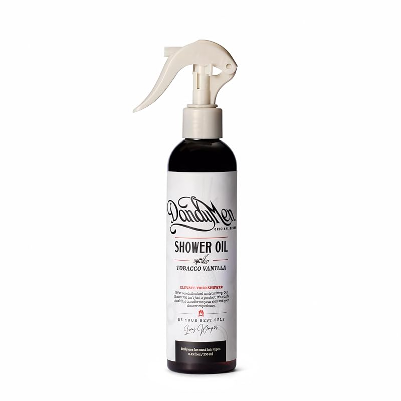 Óleo de banho DandyMen com óleos de girassol e abacate, fragrância Tobacco Vanilla, 250 mL
