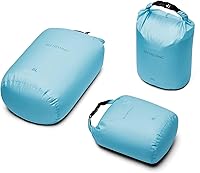Vista 19 de Bee Nesting Juego de bolsas secas ultraligeras para mochileros, saco seco impermeable para camping, senderismo, motocicleta, saco de cosas ligeras