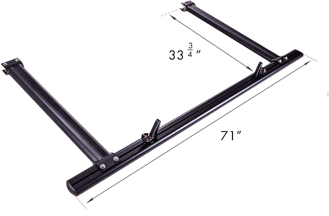 AA-Racks Model P-APX25-E Cantilever Extension for APX25 Pickup Truck Ladder Rack - Sandy Black