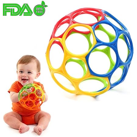 Amazon オーボール カラーボール ベビー ボール ベビーおもちゃ マルチカラー ランダムカラー ベビー用ボール おもちゃ