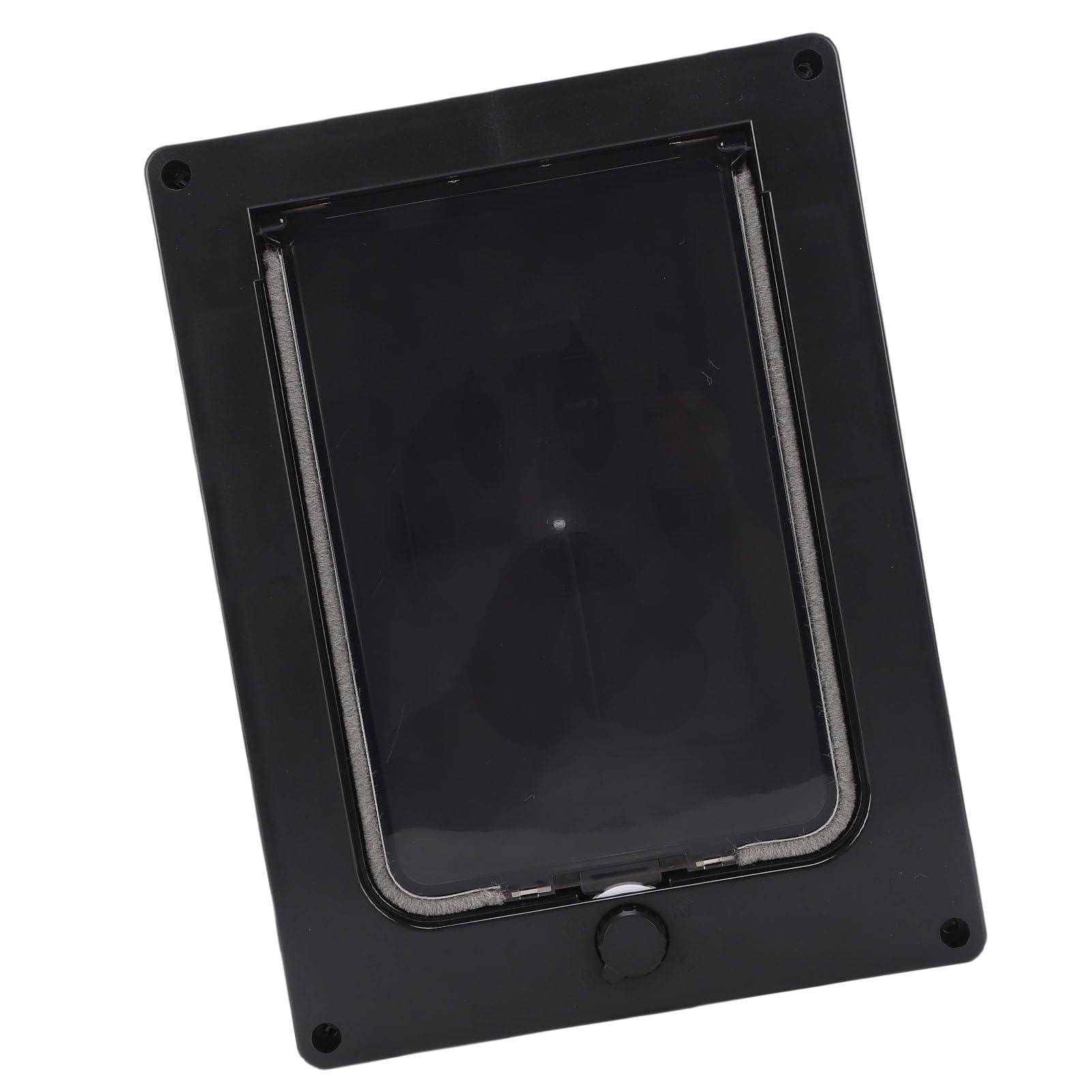 Porta per Gatti, Porta per Animali Domestici con Patta con Chiusura Magnetica, Porte Trasparenti per Animali Domestici a Battente per Cani Gatti per Recinzioni, Finestre, Pareti, Porte (BLACK)