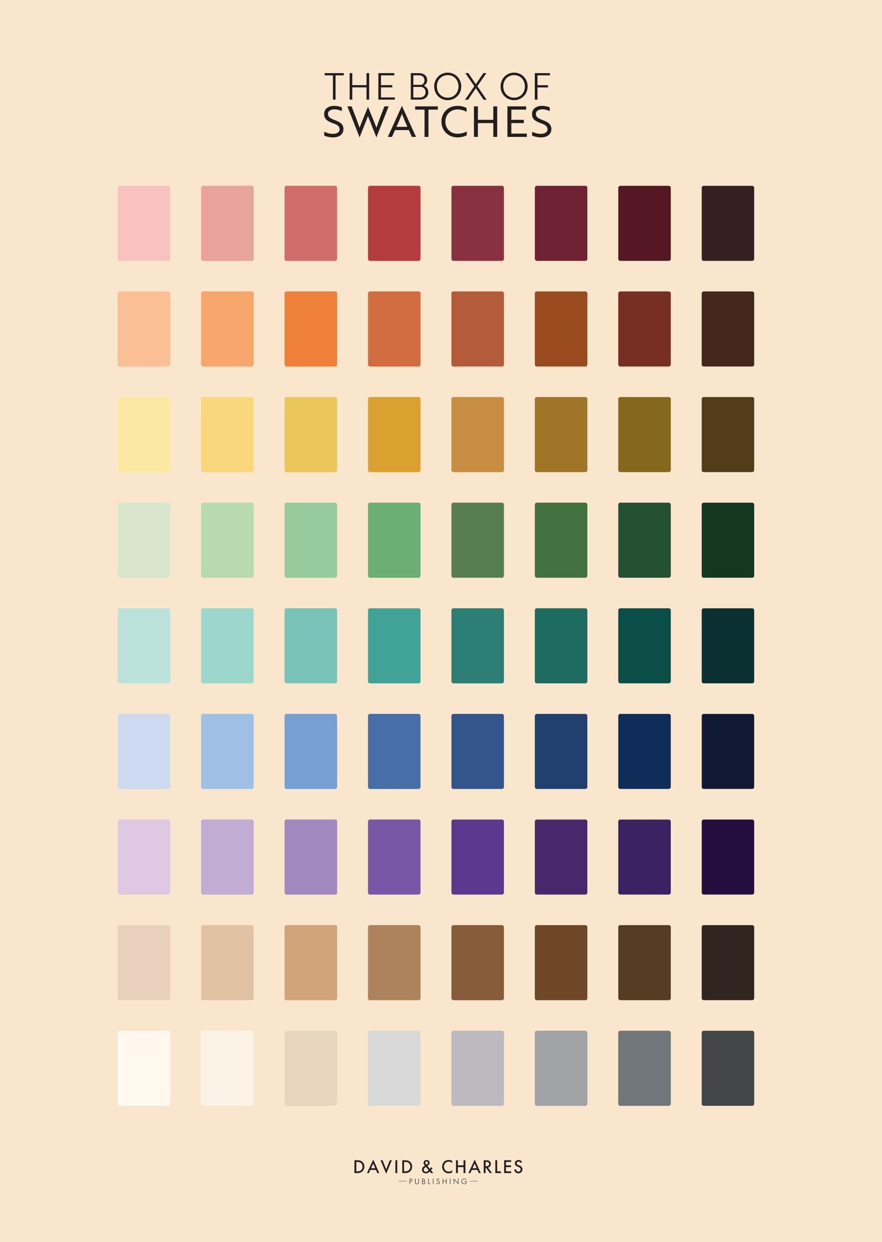 The Box of Swatches: 72 Shade Cards for Palette Planning and Inspiration