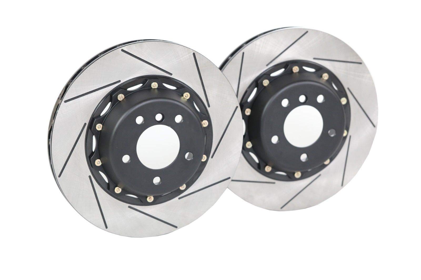 Platz1 Front 2-pcs 350mm Brake Disc Upgrade Rotor Compatible for Toyota C-HR 2018-Rotor Kit