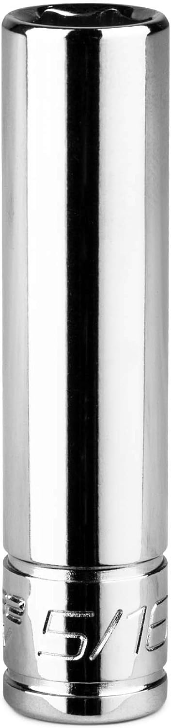 Capri Tools 5/16-Inch Deep Socket, 1/4-Inch Drive, 6-Point, SAE