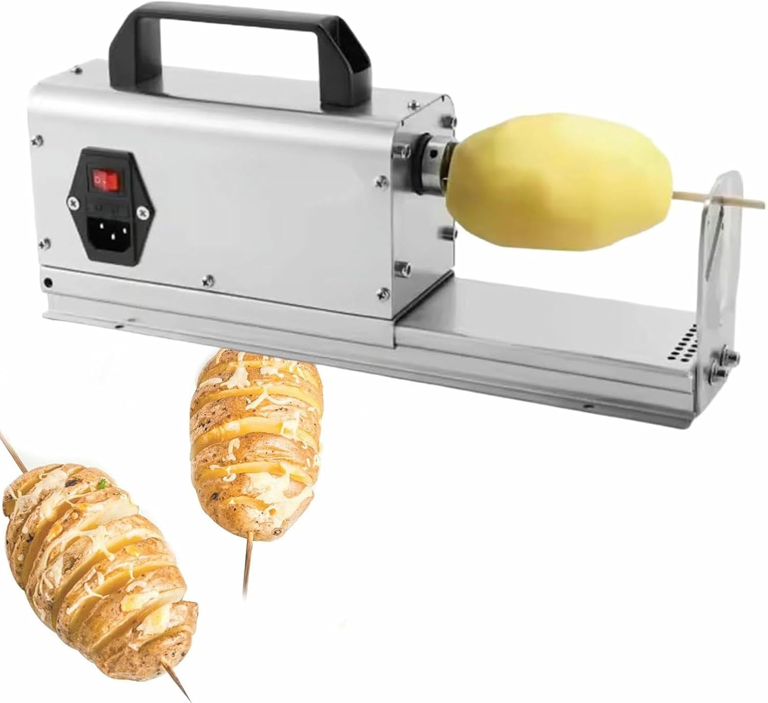 Electric Tornado Potato Tower Machine, Tornado Potato Tower Rotating Machine, Commercial Tornado Potato Machine, Suitable for Vegetables, Potatoes, Zucchini, Carrots~/