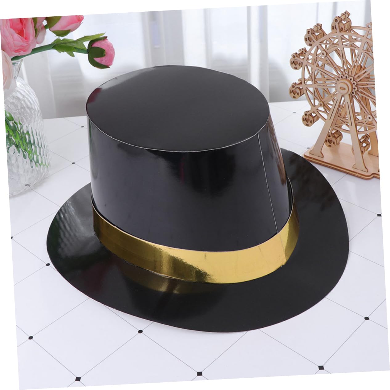 LABRIMP 2 Sets Silvester-partyhüte Festliche Kopfbedeckungen Aus Papier Silvester-zylinder Weich Und Bequem [farboption] 6 Stück * 2