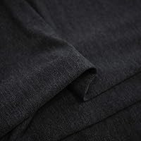 Vista 3 de Rayon Spandex Jersey Knit Fabric 60“ Width 4-Way Stretch Medium Weight Oeko-Tex Dye Solid Color by The Yard - 1 Yard (Charcoal Iron)